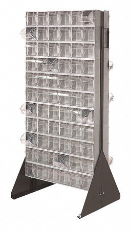 Double Sided Tip-Out Bin Rack 52 in