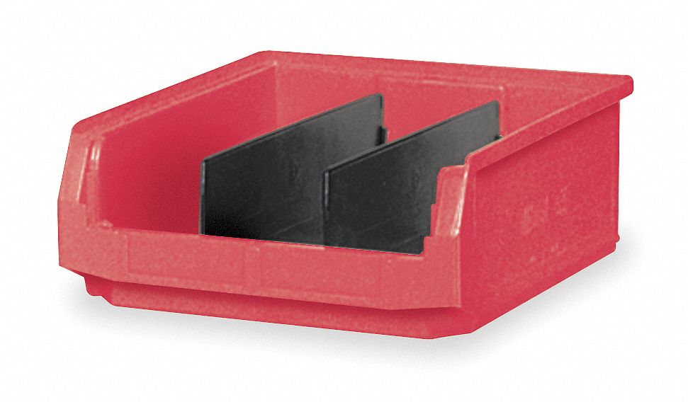 F0817 Bin Red Polyethylene 5 7/8 in