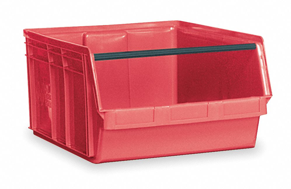 F8679 Bin Red Polyethylene 11 7/8 in