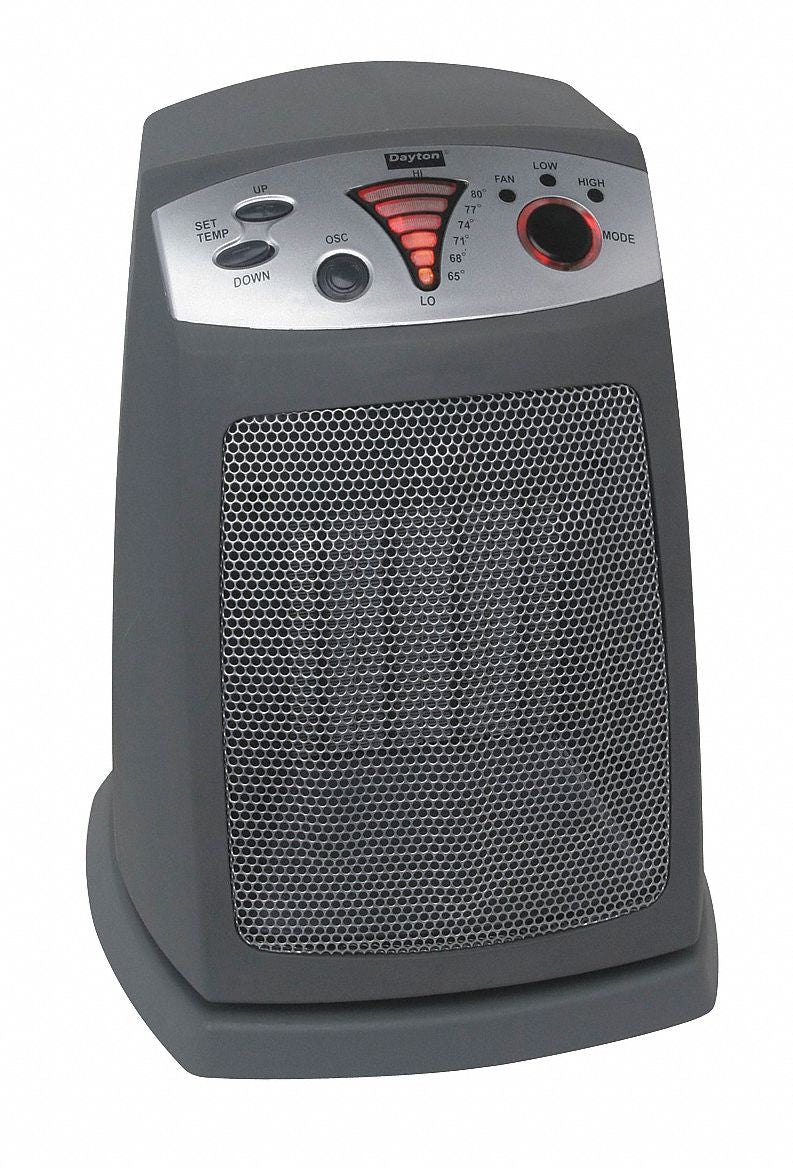 Prtbl Elct Heatr Gray 10-3/4 H