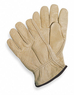 D1596 Leather Gloves Beige L PR