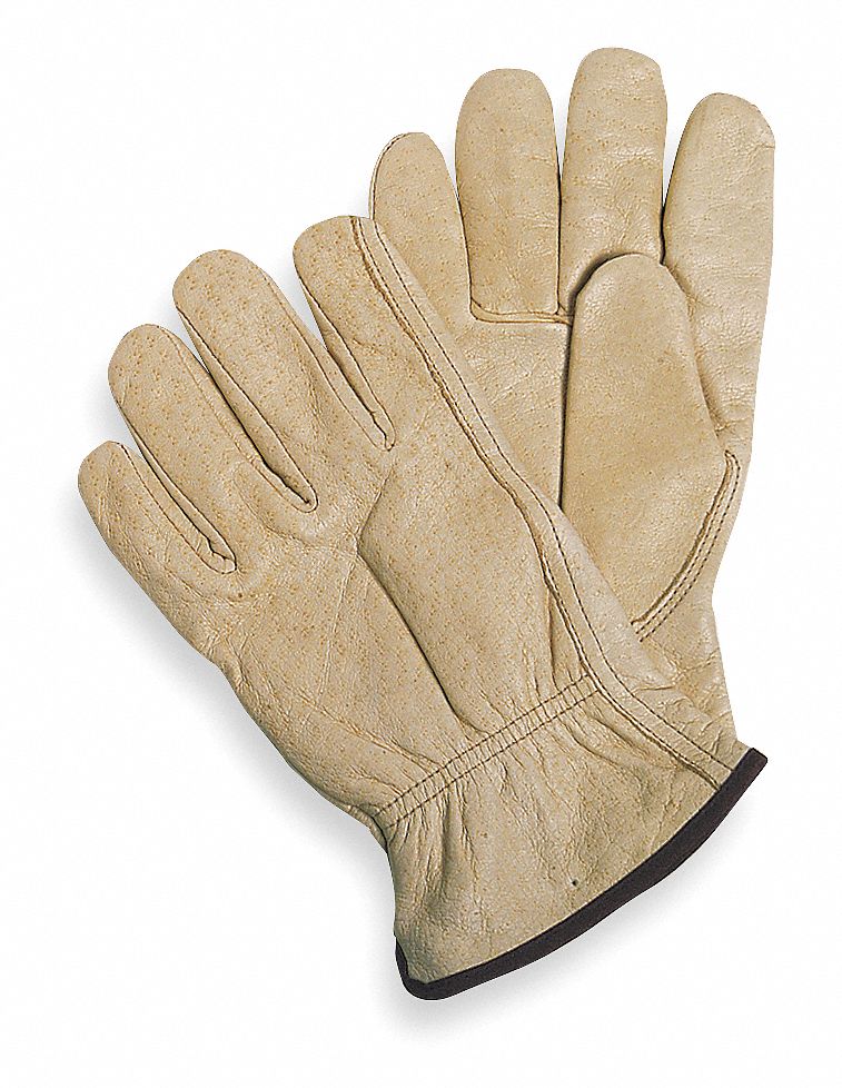 D1596 Leather Gloves Beige S PR