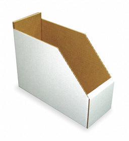 Corr Shelf Bin White Cardboard 8 1/2 in
