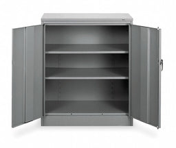 Storage Cabinet 42 x36 x18 MdGry 2Shlv
