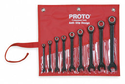 Combo Wrench Set Blk Chrome Standard 9Pc