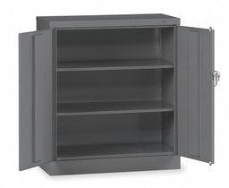 Storage Cabinet 42 x36 x18 MdGry 2Shlv
