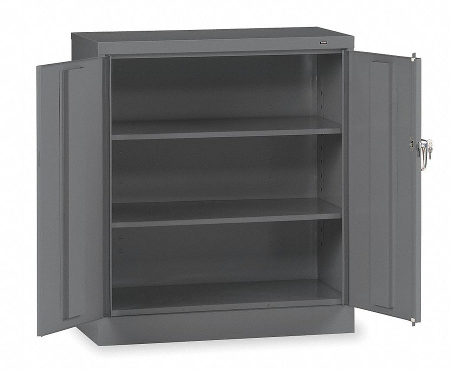Storage Cabinet 42 x36 x18 MdGry 2Shlv
