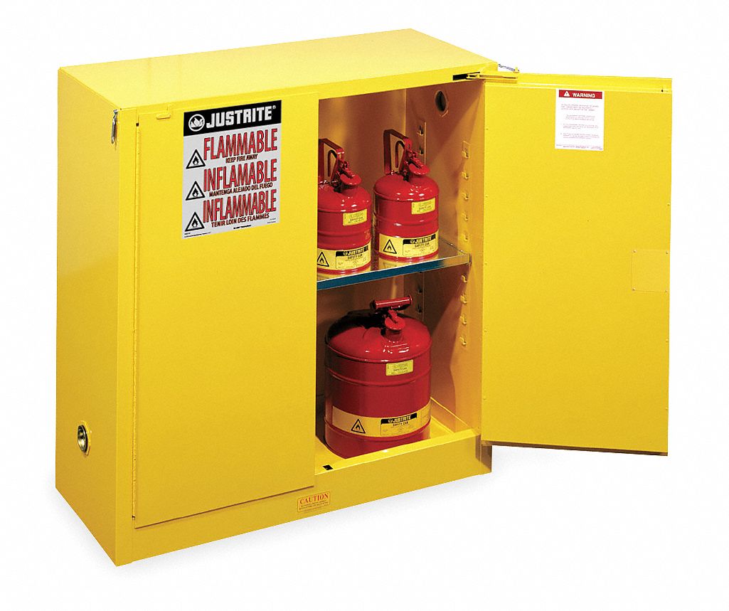 E4578 Flammable Safety Cabinet 30 gal Yellow