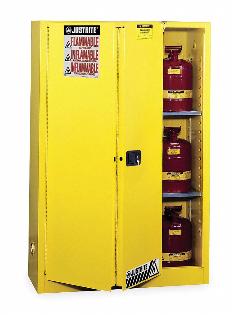 Flammable Safety Cabinet 45 gal Yellow