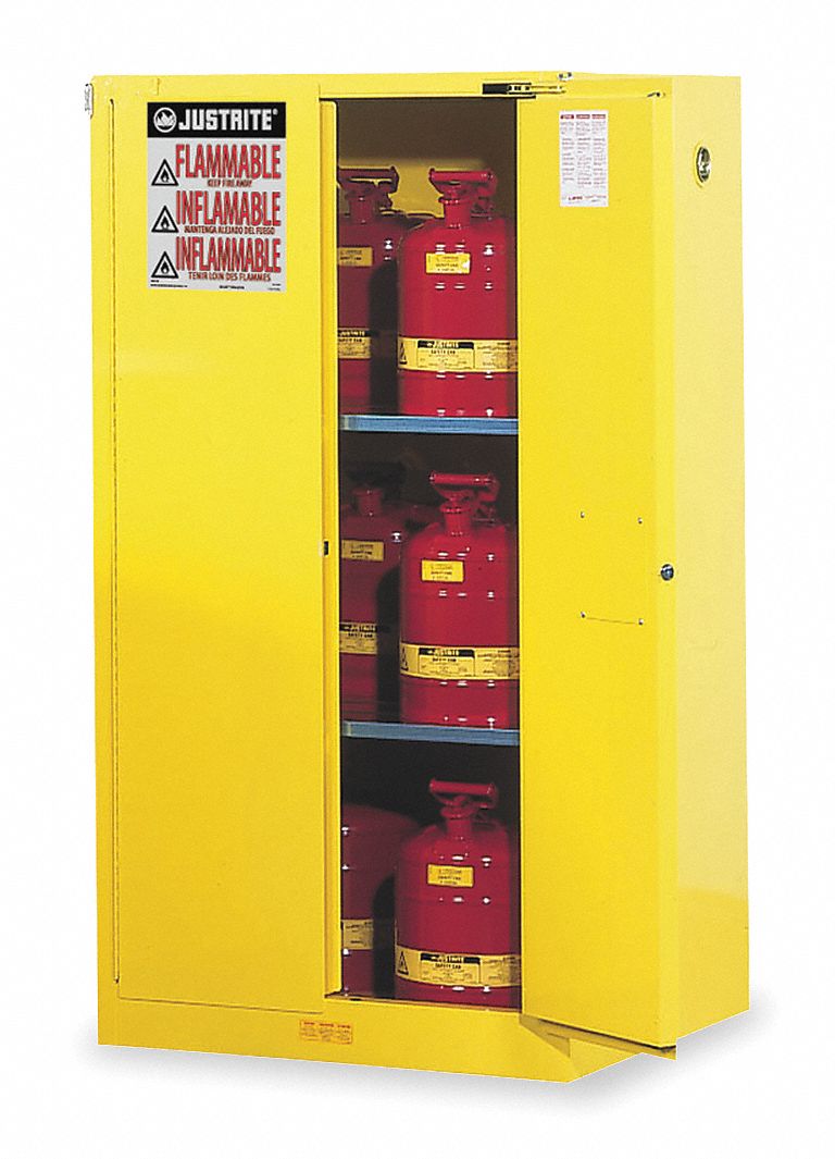 E4580 Flammable Safety Cabinet 60 gal Yellow