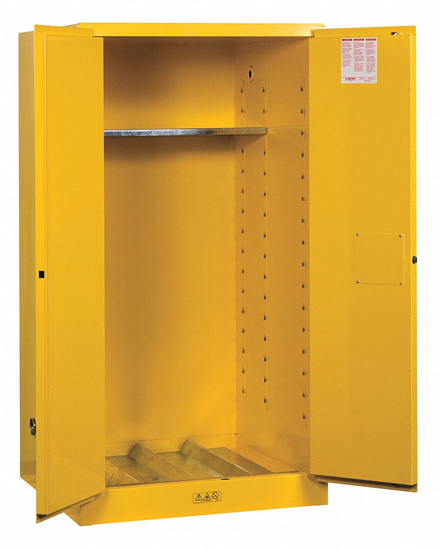 Flammable Cabinet Vertical 55 gal YLW