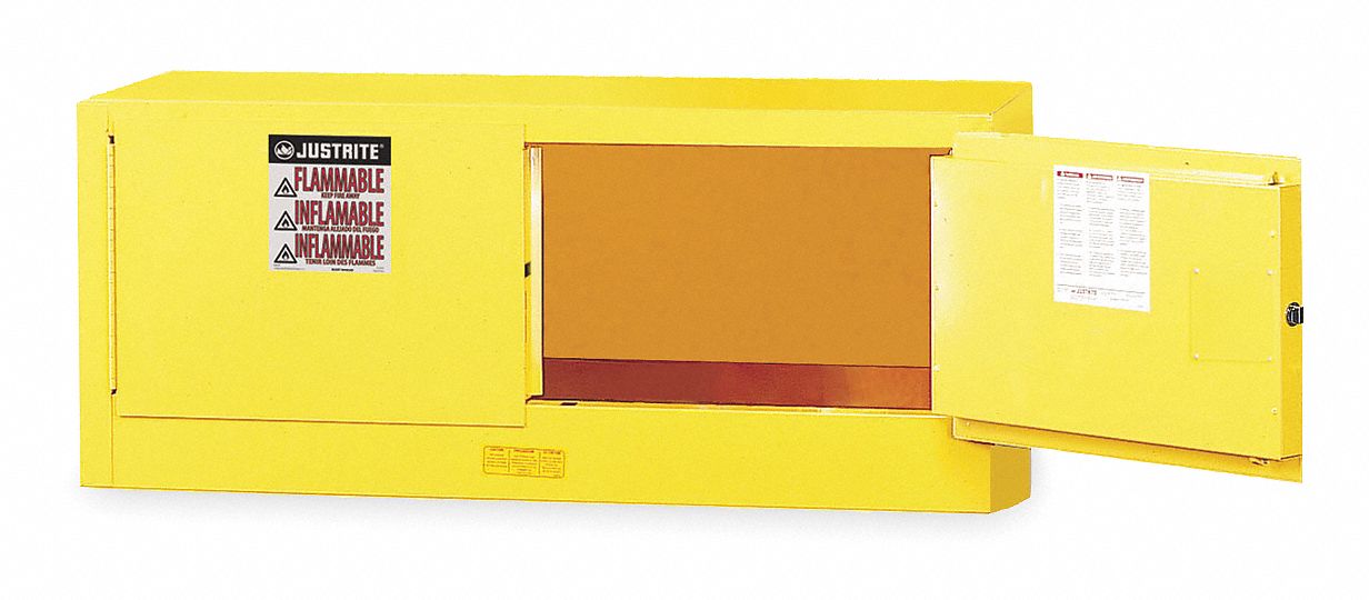 Flammable Safety Cabinet 12 gal Yellow