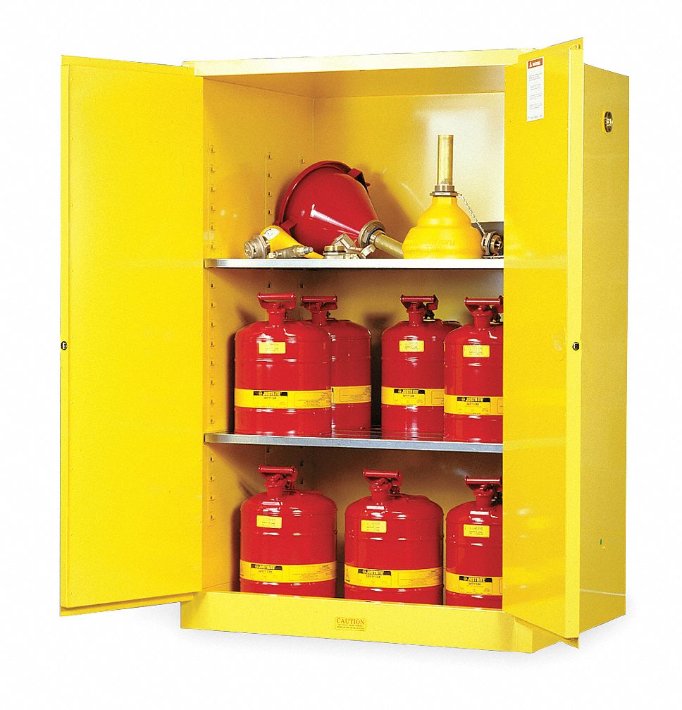 Flammable Safety Cabinet 90 gal Yellow