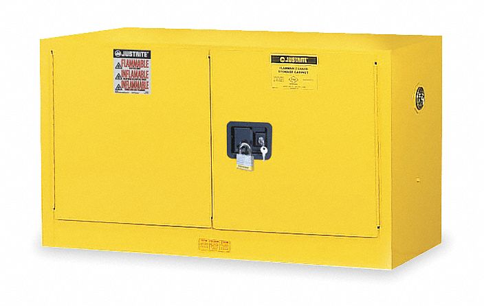 Flammable Safety Cabinet 17 gal Yellow