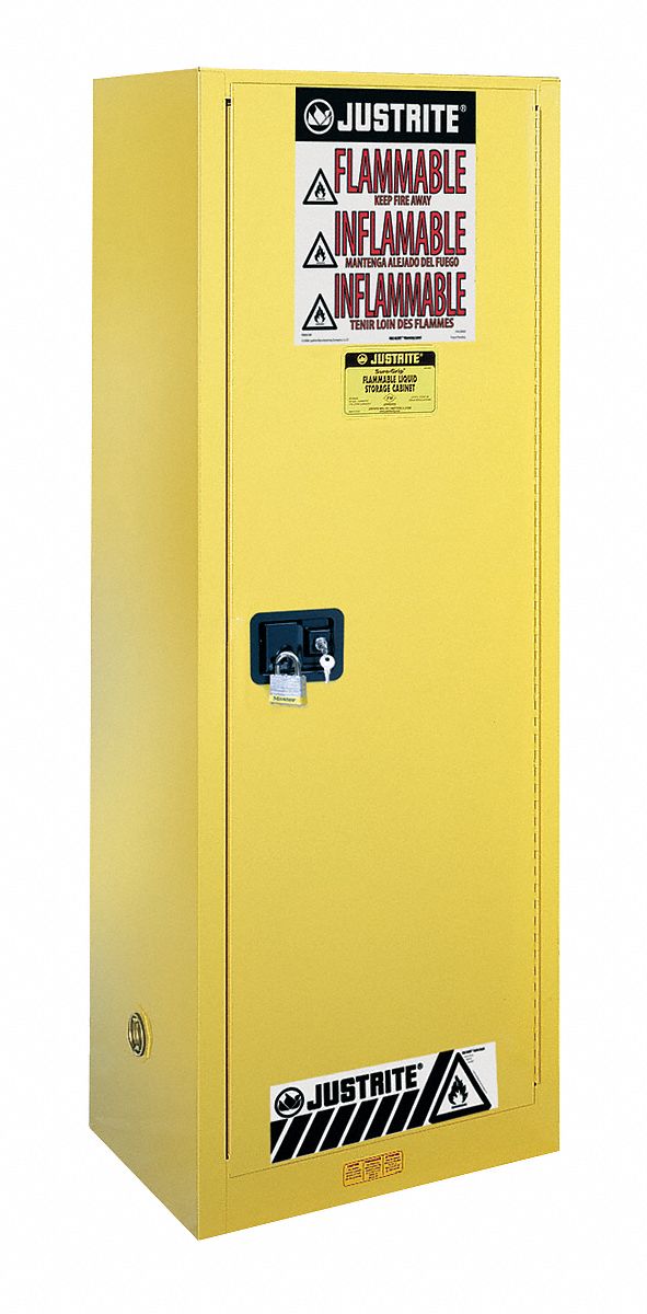 Flammable Safety Cabinet 22 gal Yellow