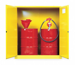 K3029 Flammable Cabinet Vertical 110 gal YLW