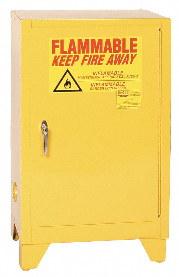 Flammable Safety Cabinet 12 gal Yellow