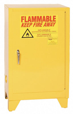 Flammable Safety Cabinet 12 gal Yellow