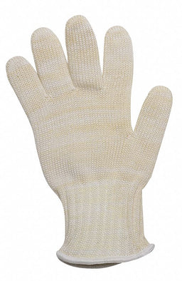 Knit Glove L White/Yellow