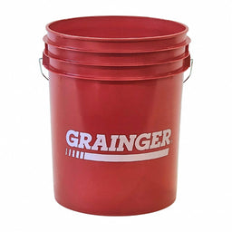 K2600 Pail Polyethylene Red Open Head