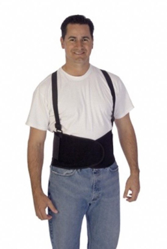 Back Support Black Nylon XL