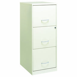 Vertical File Cabinet Pearl White