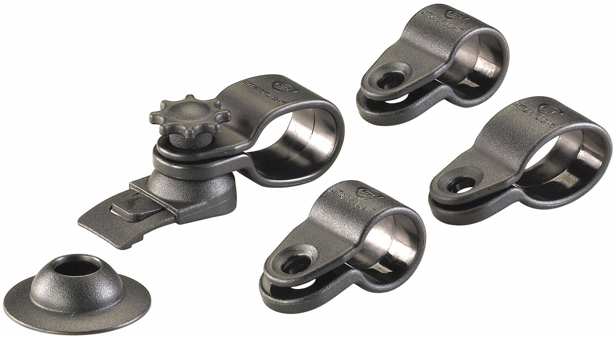 Flashlight PolyKit Plstc Adhsv/Slt Mount