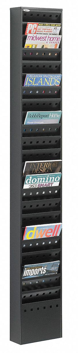 Literature Rack 65 1/2 H Black
