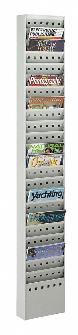 Literature Rack 65 1/2 H Gray
