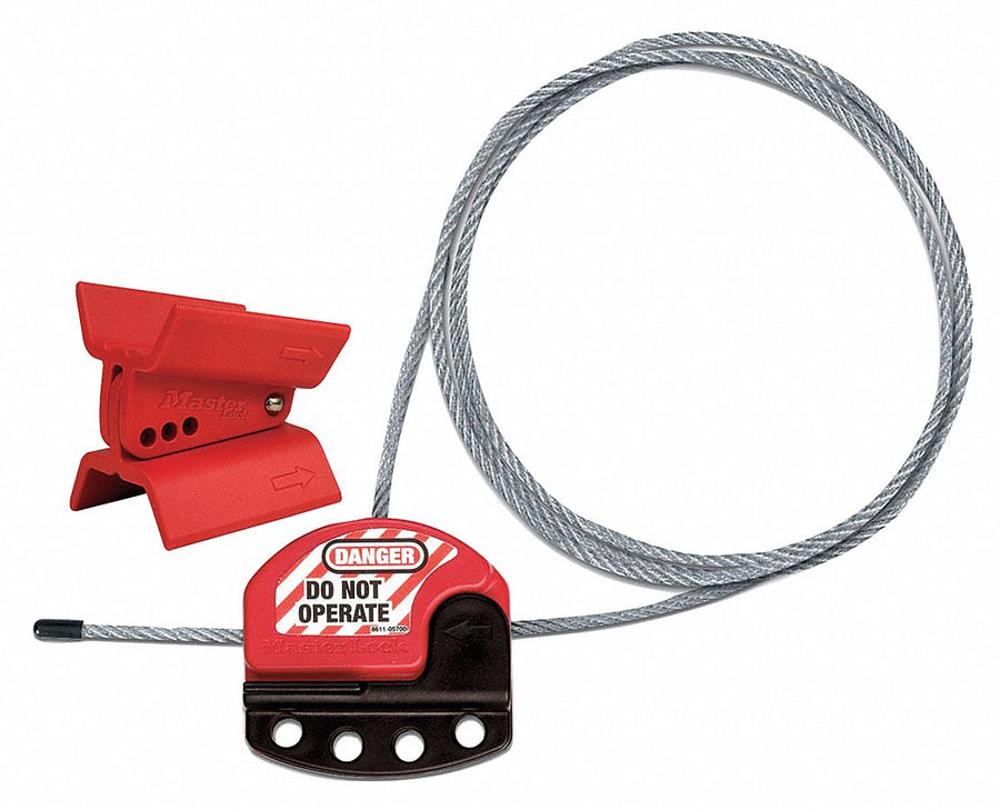 Butterfly Valve Lockout Universal Red