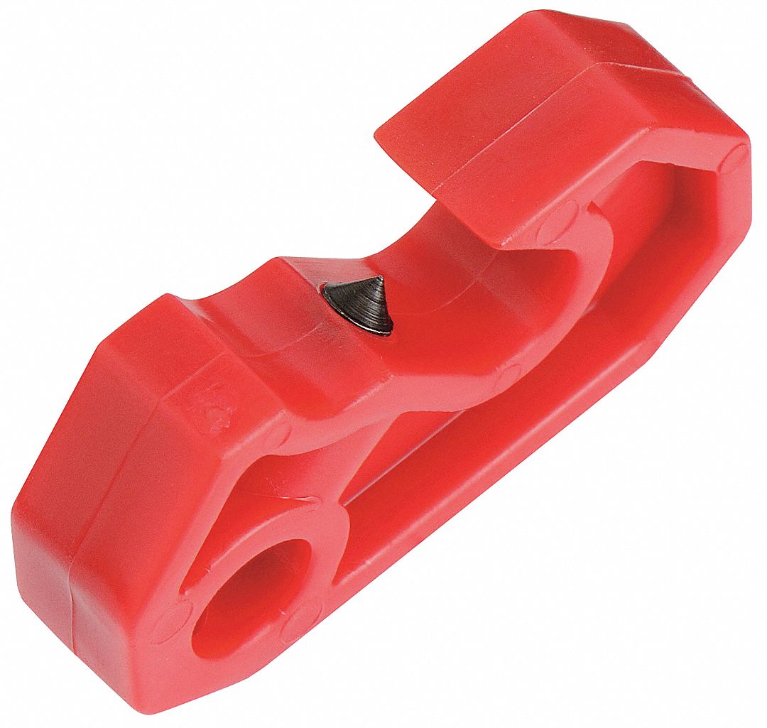 ISO-DIN Univ Lockout Device Plastic Red