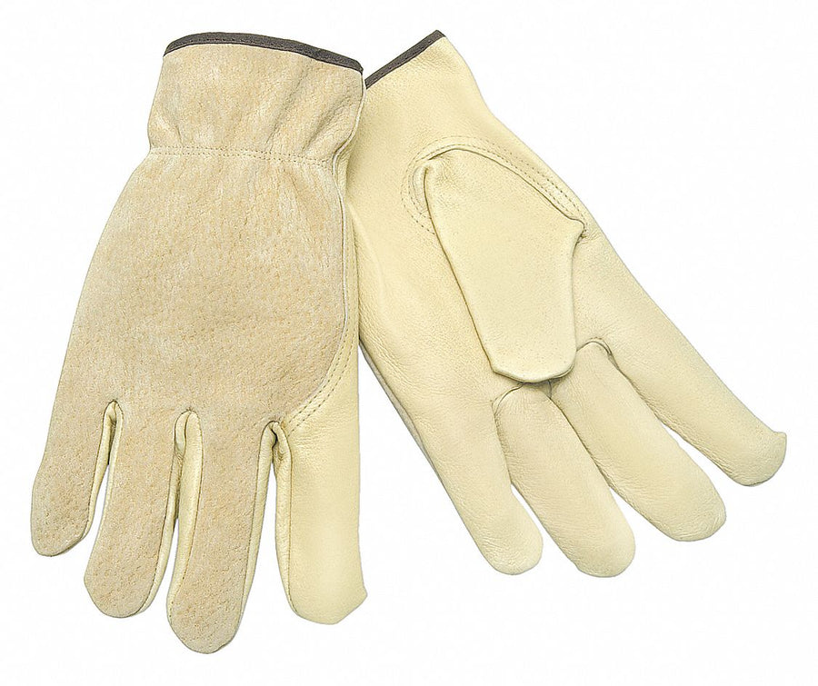 Leather Gloves Beige L PR