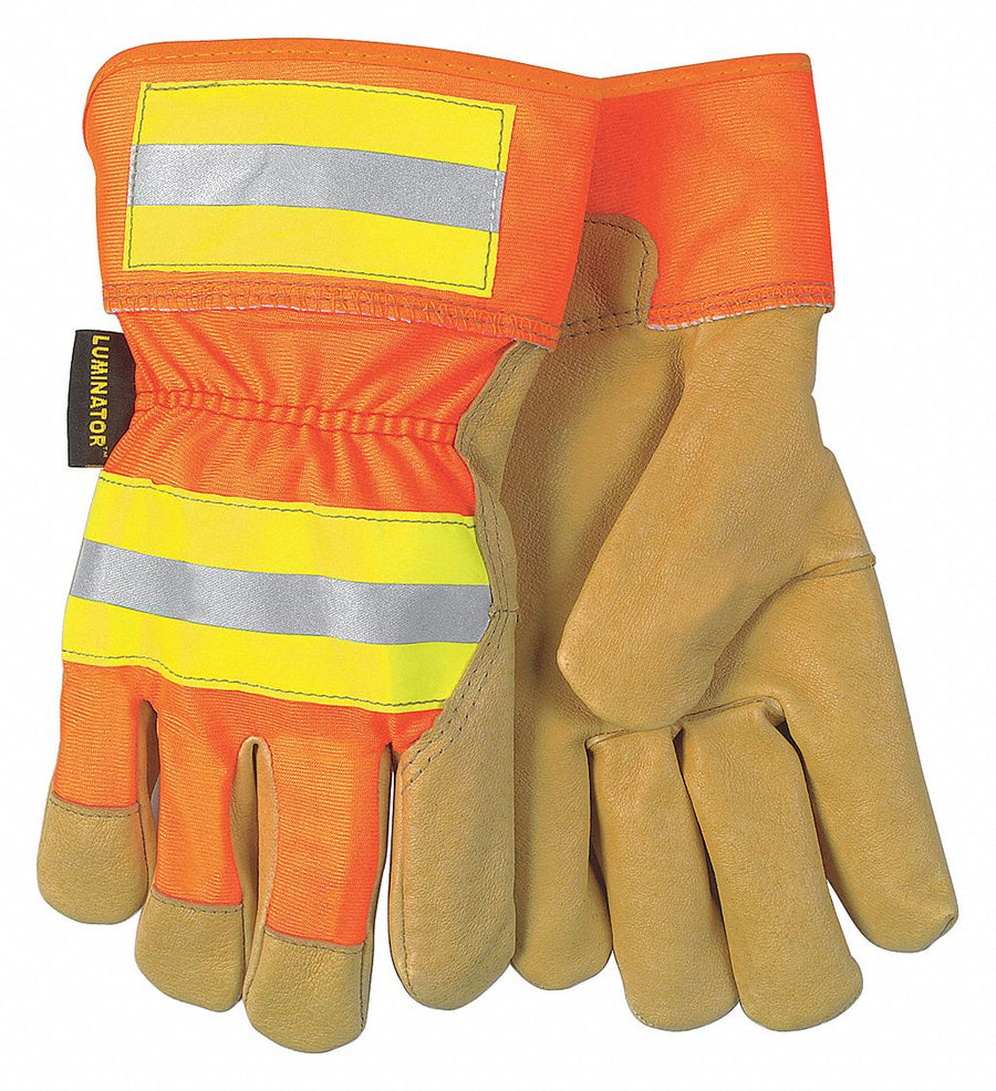 H7875 Leather Gloves Gold/Orange/Yellow XL PR