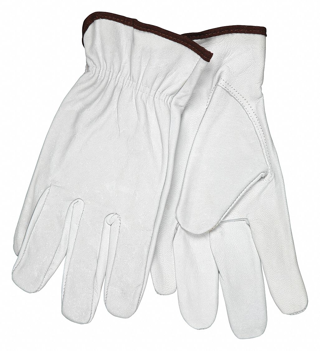 H7876 Leather Gloves White S PR