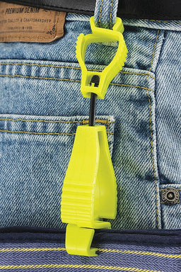 Glove Guard Clip High Vis Yellow Blank