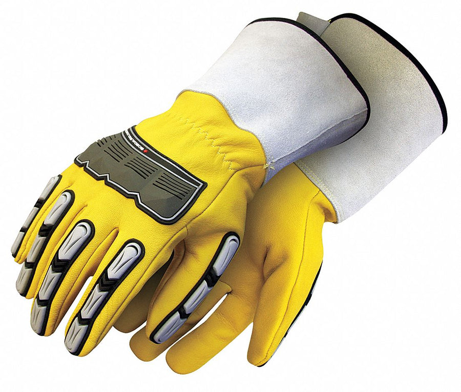 Leather Gloves Goatskin Palm M