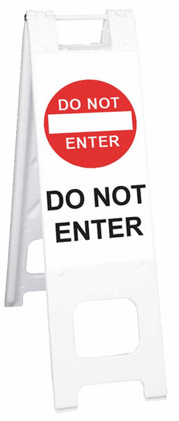 Barricade Sign Do Not Enter 45 in H