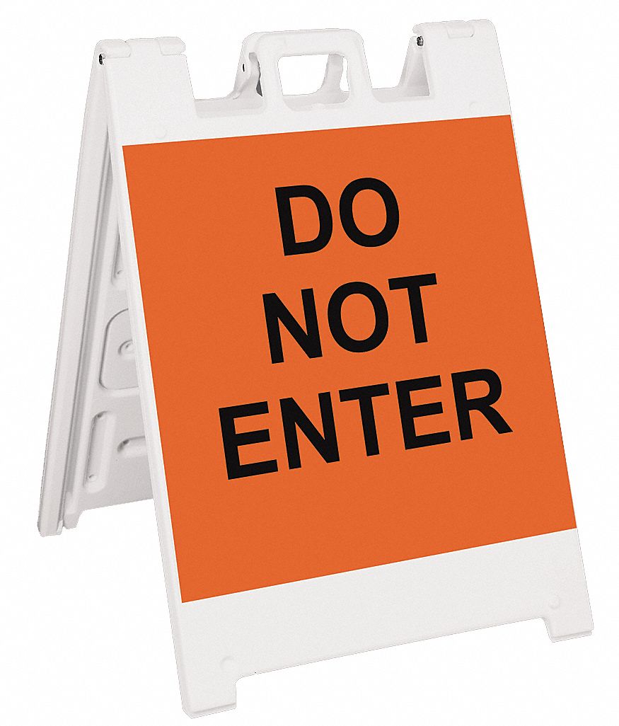 Barricade Sign Do Not Enter 36H In