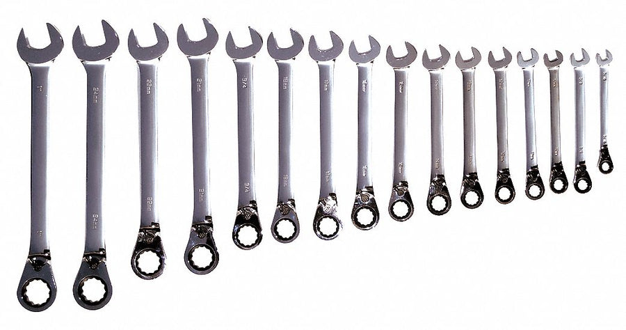 Combo Wrench St CV Steel Chrome Offset