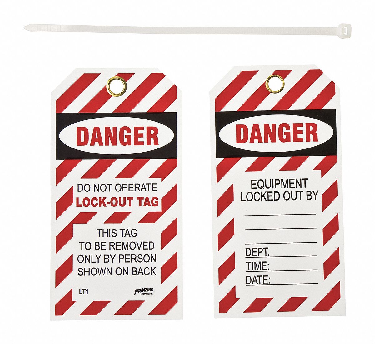 Danger Tag 5-1/2inHx3inW Vinyl PK10