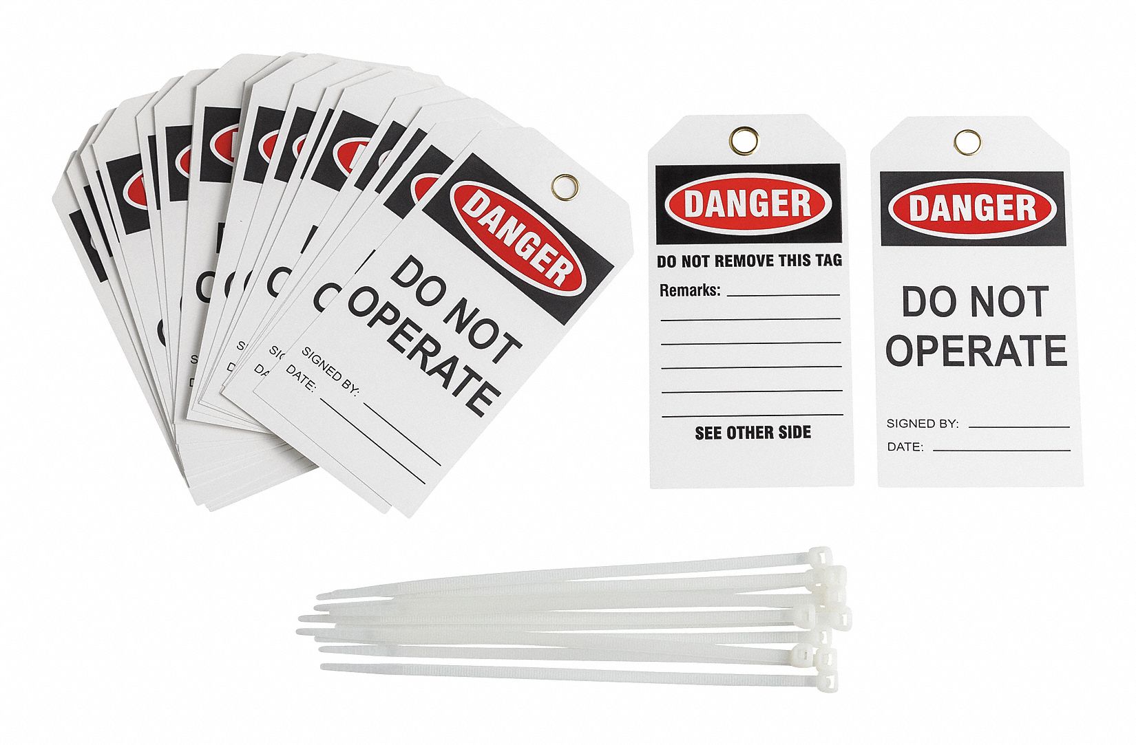 Danger Tag 5-1/2inHx3inW Vinyl PK25