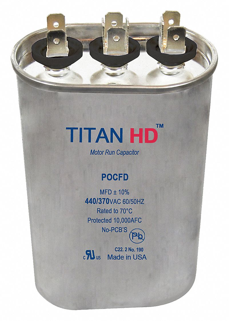 Dual Run Capacitor 45/5 MFD 4 13/32 H