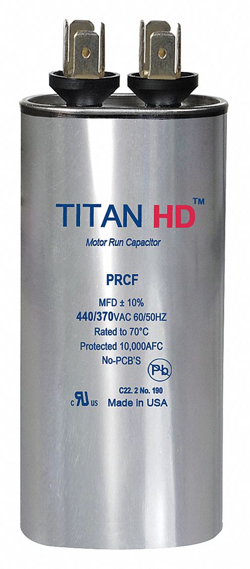 Motor Run Capacitor 10 MFD 2 7/8  H