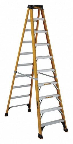 Stepladder Fiberglass 10 ft H 375 lb Cap