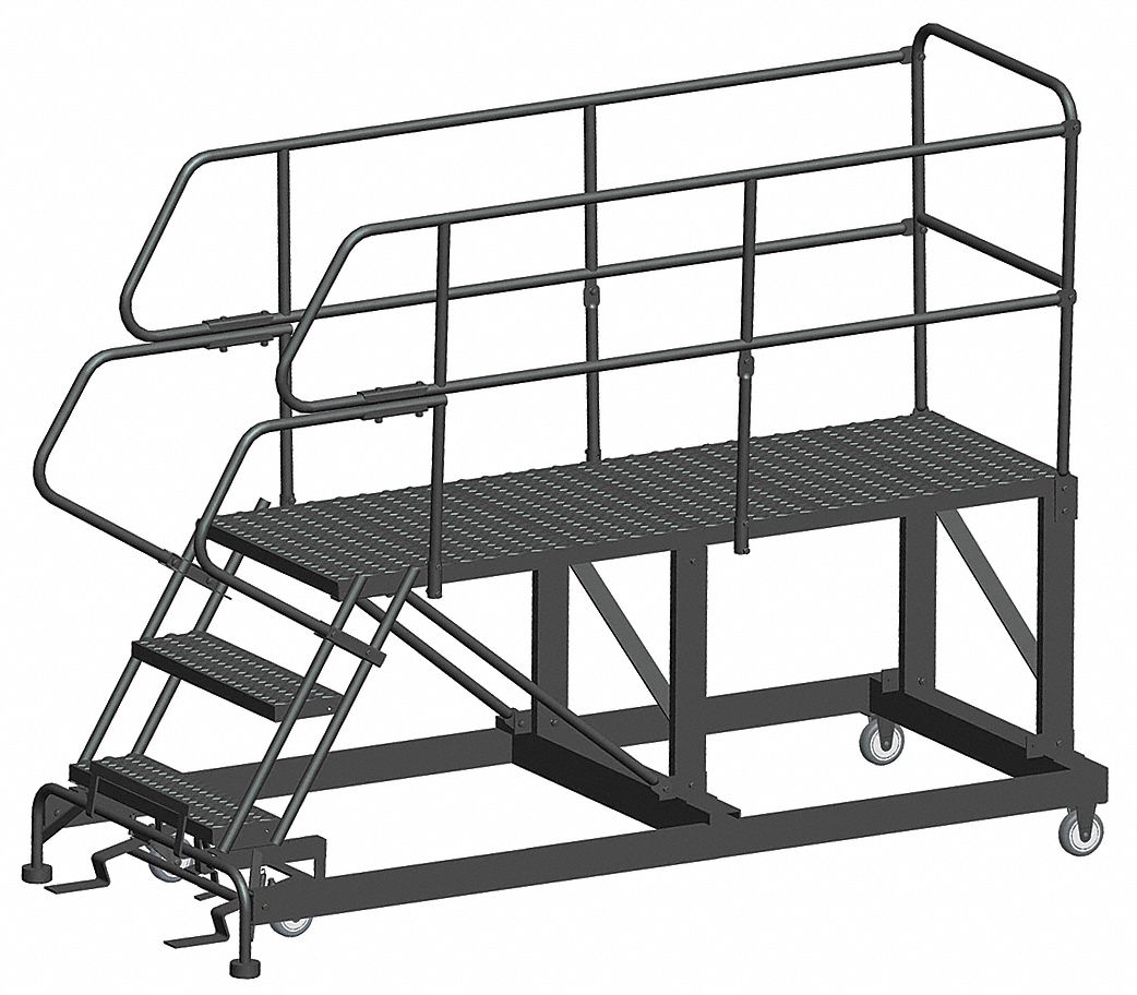 Roll Work Platform Steel Single 30 In.H