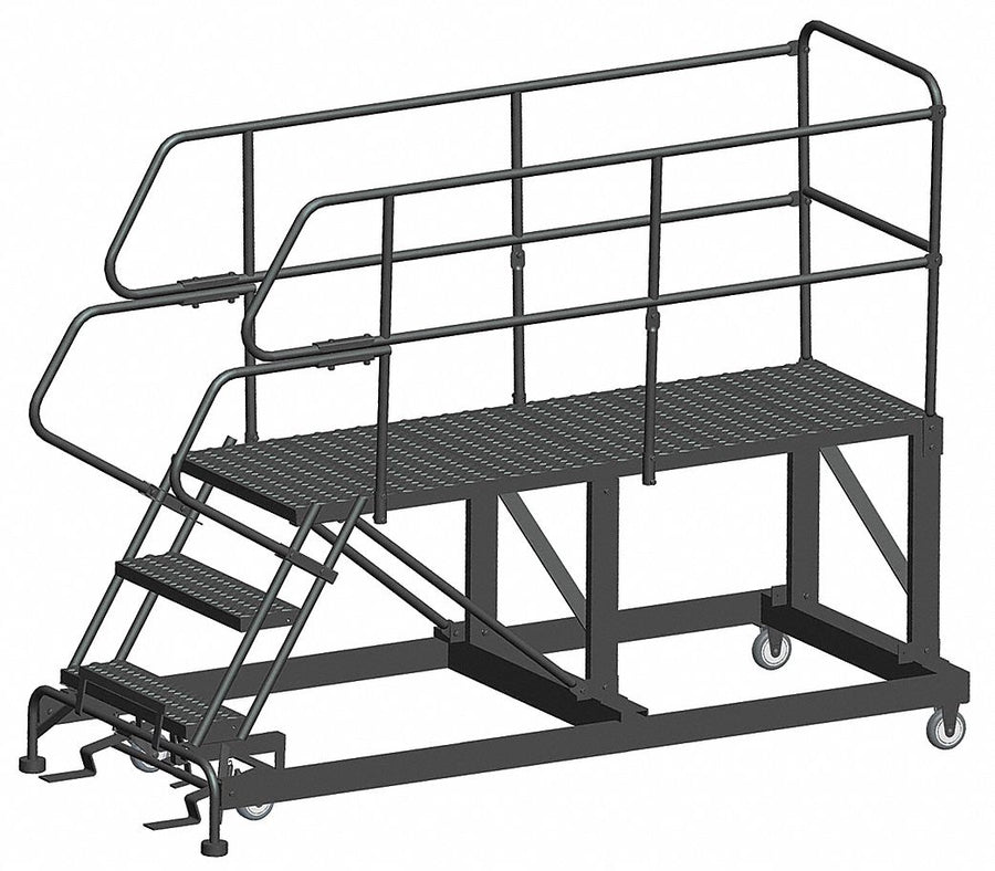 Roll Work Platform Steel Single 30 In.H
