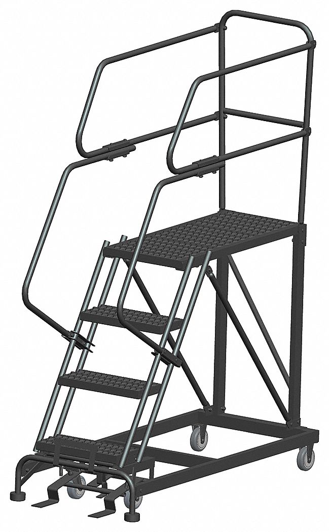 Roll Work Platform Steel Single 40 In.H