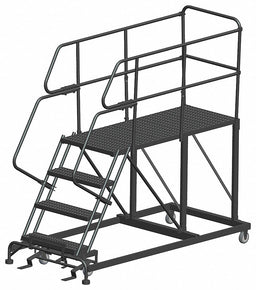 Roll Work Platform Steel Single 40 In.H