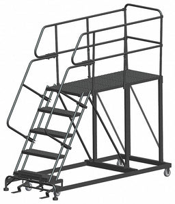 Roll Work Platform Steel Single 50 In.H