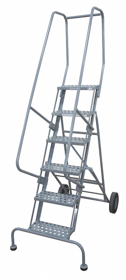 Rolling Ladder Hndrl Platfm 70 In H